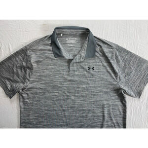 Under Armour Short Sleeve Microfiber 'The Performance Polo' Golf Shirt. 2XL, EUC